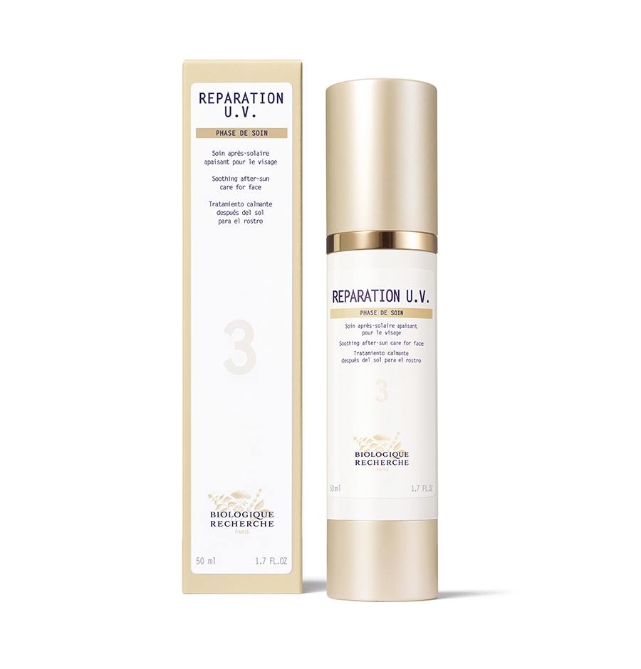 Réparation U.V., Anti-wrinkle, smoothing biocellulose mask for face