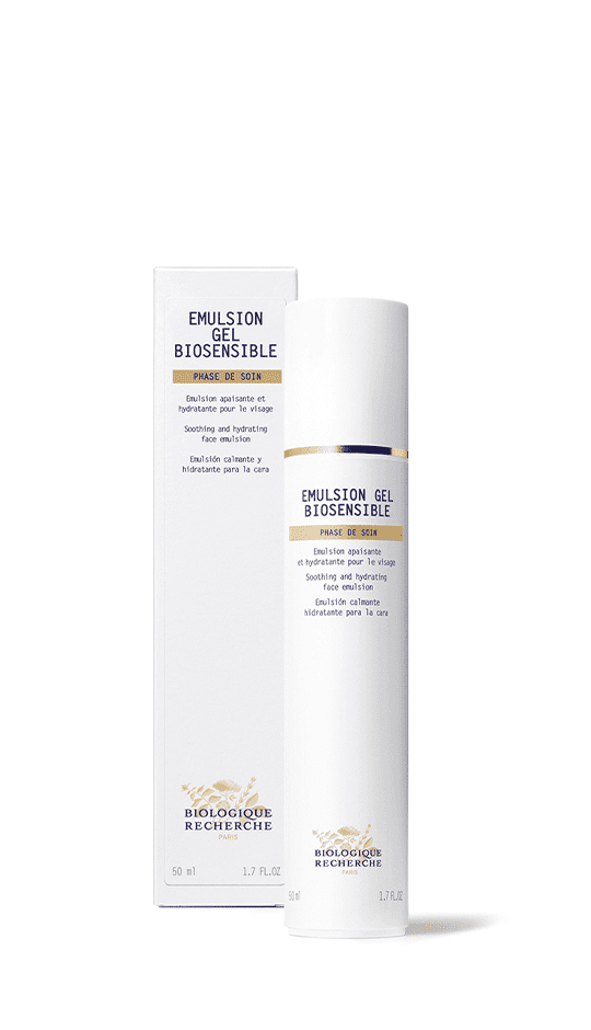 Emulsion Gel Biosensible, Soothing and moisturizing gel for the face